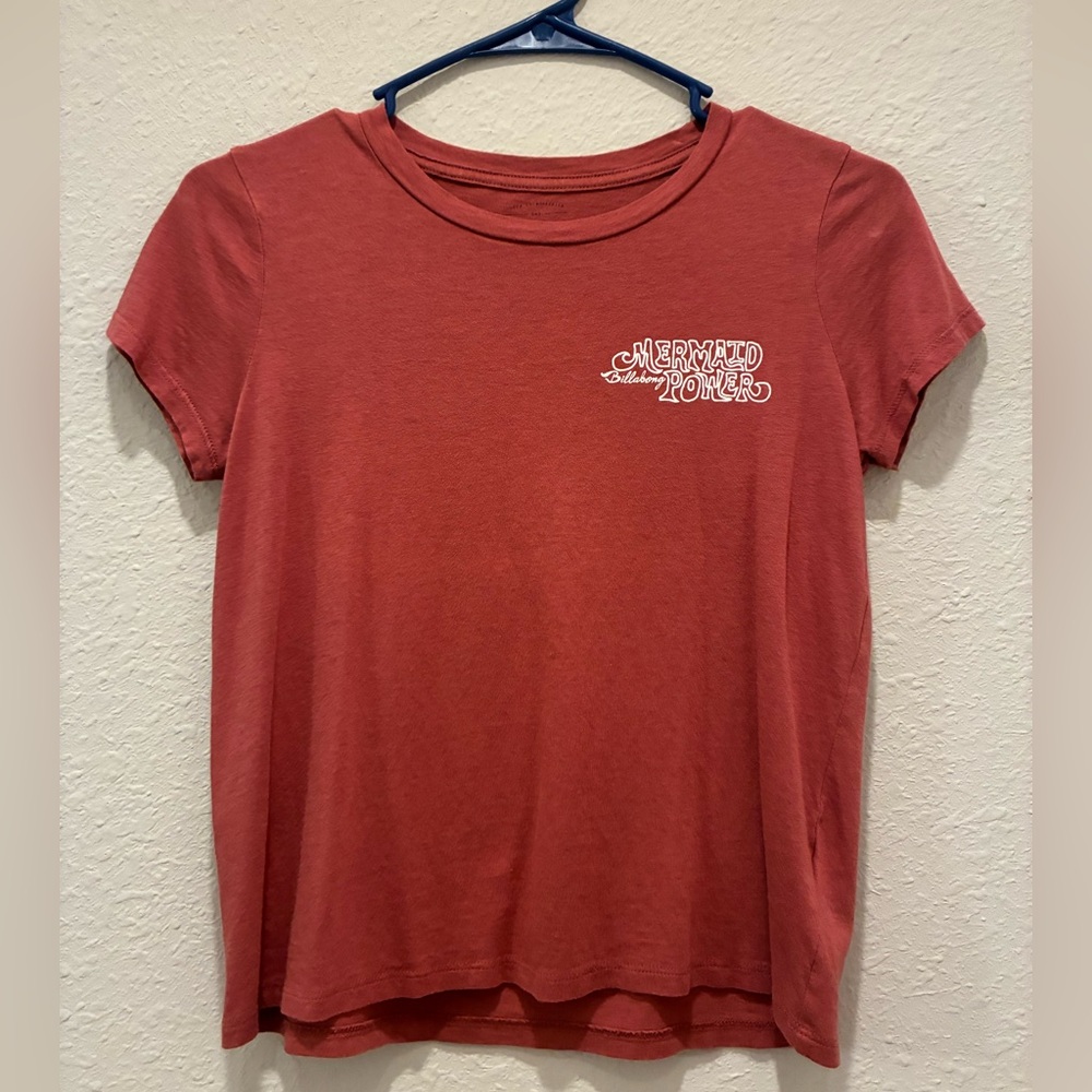 Billabong Short Sleeve Tee Mermaid Power Girl L